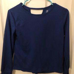 Brand new royal blue Girls knit  blouse